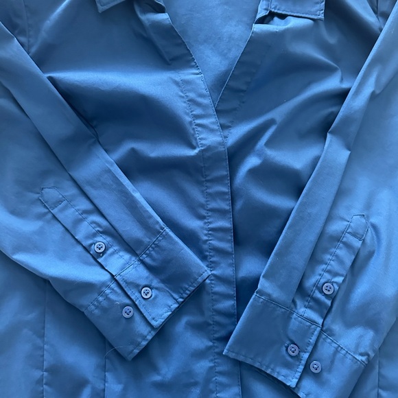 Lee Riders Deep Blue Button-Up Shirt - Picture 2 of 3